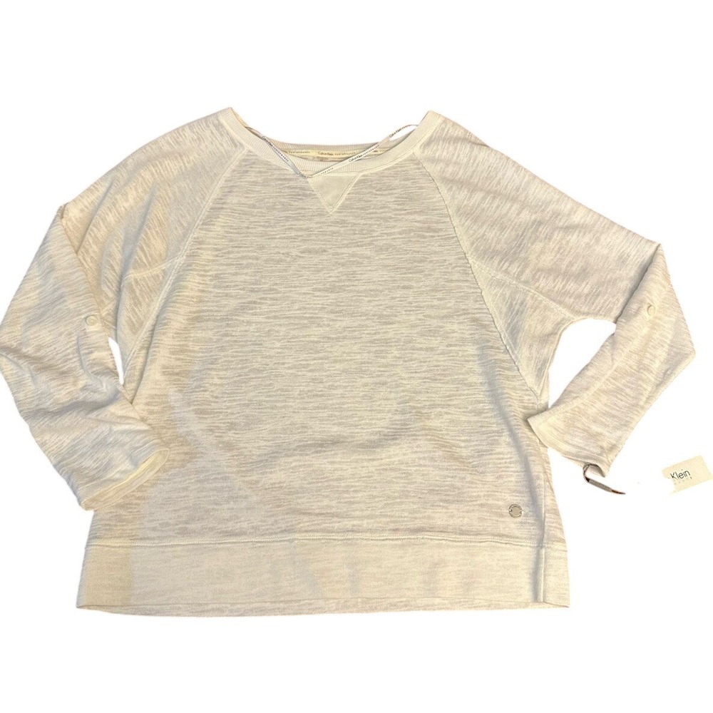 Calvin Klein Performance Women's Raglen Sleeve Banded Active Tee PF6T3899 White